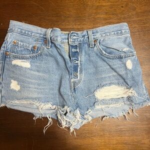 Levi’s Distressed Denim Women Shorts
